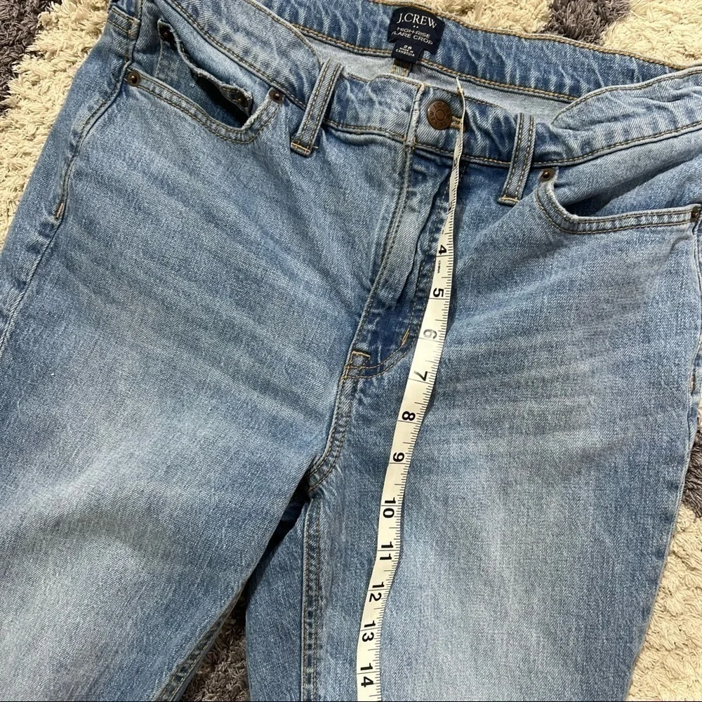 J. Crew High-rise flare crop jean in all-day stretch